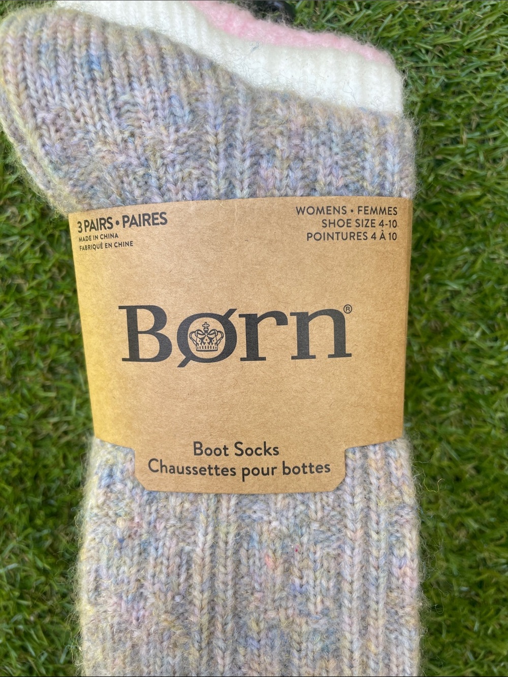 Born Women's Multicolor Boot Socks - Pink & Cream Accents - Picture 5 of 7